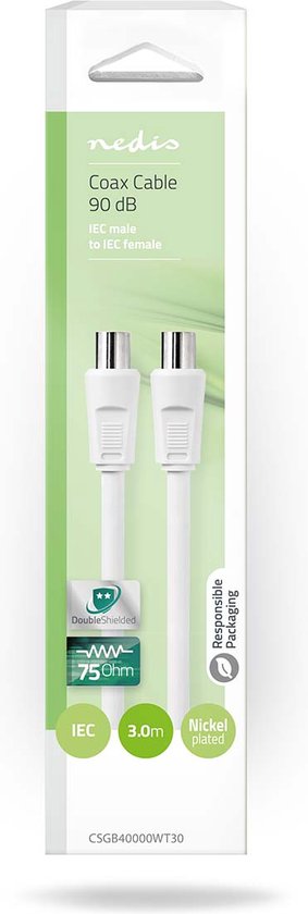 Nedis - IEC (Coax) - IEC (Coax) Female - PVC - afbeelding 55