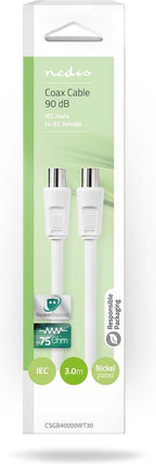Nedis - IEC (Coax) - IEC (Coax) Female - PVC - afbeelding 55