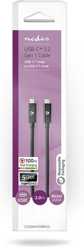 Nedis - USB - USB-C™ Male - USB-C™ Male - m - afbeelding 16