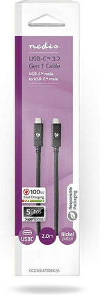 Nedis - USB - USB-C™ Male - USB-C™ Male - m - afbeelding 16