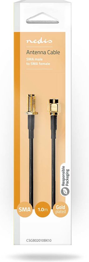 Nedis SMA (m) - SMA (v) verlengkabel - RG-174 / 50 Ohm - meter - afbeelding 11