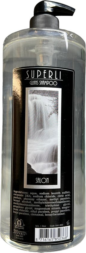 Superli Deep cleansing 'Glans' shampoo 1000ml - afbeelding 1