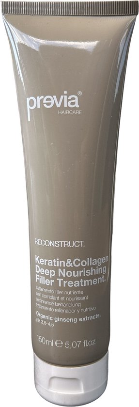 previa Reconstruct Keratin & Collagen Deep Nourishing Filler Treatment 150ml - afbeelding 1