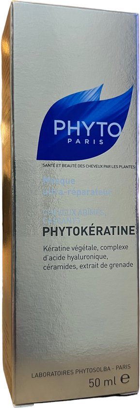 Phyto Paris Phytokératine Masker Ultra Repair 50 ml tegen Beschadigd en Broos haar - afbeelding 1
