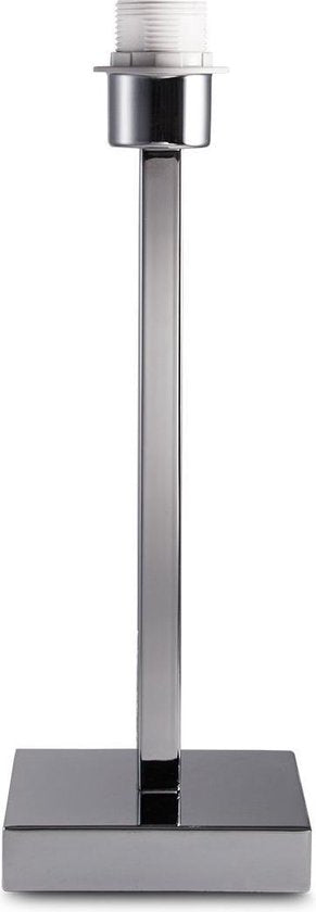 Home Sweet Home - Moderne tafellamp voet Gomez voor lampenkap - chroom - 12.5/12.5/39cm - gemaakt van Metaal - geschikt voor E27 LED lichtbron - - afbeelding 1