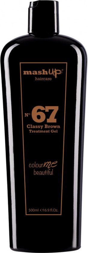 mashUp haircare Colour Me Beautiful N° 67 Classy Brown Treatment Gel 500ml - afbeelding 1