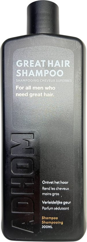 ADHOM Great Hair Shampoo 300ml vet haar - afbeelding 2