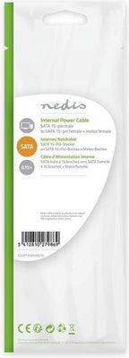 Nedis Interne Voedingskabel - SATA 15-Pins Male - Molex Female / SATA 15-Pins Female - Verguld - 0.20 m - Rond - PVC - Multicolour - Envelop - afbeelding 4