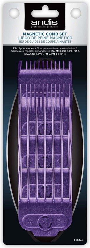 Andis Single Magnet Small Attachment Combs 5-kammen Set - afbeelding 1