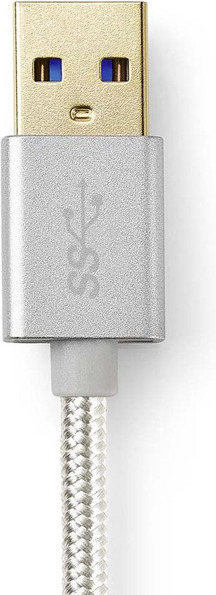 Nedis USB-C naar USB-A kabel - USB3.0 - tot / aluminium - meter - afbeelding 4