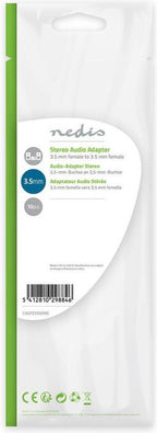 Nedis Stereo-Audioadapter - 3,5 mm Female - 3,5 mm Female - Vernikkeld - Recht - Metaal - Zilver - 10 Stuks - Polybag - afbeelding 8