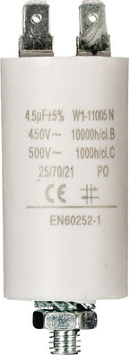Fixapart W1-11005N Condensator 4.5 uf / 450 V + Aarde - afbeelding 2