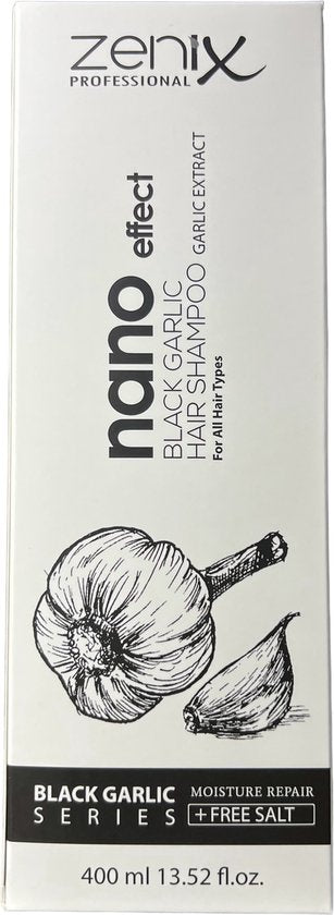 Zenix Black Garlic Shampoo 400 ml met Pomp - afbeelding 2