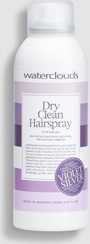Waterclouds - Dry Clean Hairspray Violet Silver - 200 ml - afbeelding 4