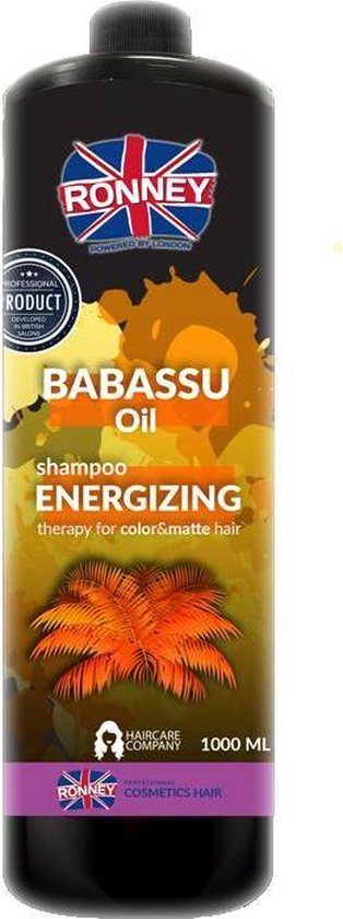 Ronney - Babassu Oil Professional Shampoo Energizing Energizing Shampoo From Babassu Oil 1000Ml - afbeelding 1