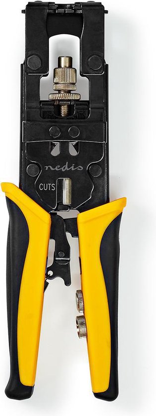 Nedis Antennekabel Installatiegereedschap - Krimptang - Geel / Zwart - ABS / Staal - afbeelding 2