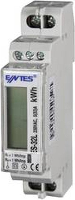 ENTES ES-32L MID kWh-meter 1-fase Digitaal 32 A Conform MID: Ja 1 stuk(s) - afbeelding 1