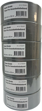 6 x Titan Pro Duct tape 48mm x 50 meter Grijs - afbeelding 4
