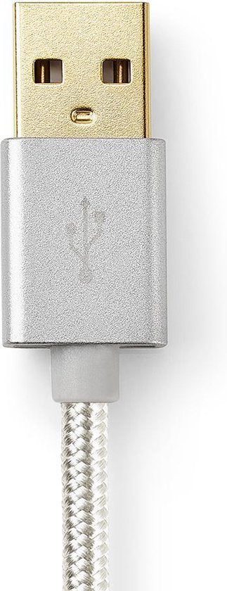 USB voor Synchroniseren, Opladen en AV-Ondersteuning | Verguld | USB C™ Male naar USB A Male | Voor Aansluiten van Smartphones en Mobiele Apparaten - afbeelding 4