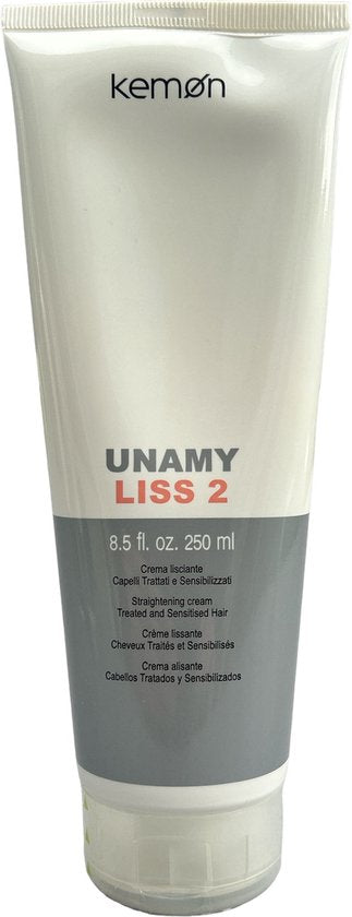 Kemon Kit Unamy Liss 2 Permanent Gladmakend Systeem voor behandeld en gevoelig haar - afbeelding 2