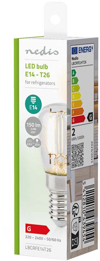 Nedis Koelkastlamp - LED - E14 - 2 W - T26 - afbeelding 12