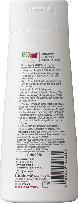 Sebamed Anti-Roos Shampoo - 200 ml 6 pack - afbeelding 3