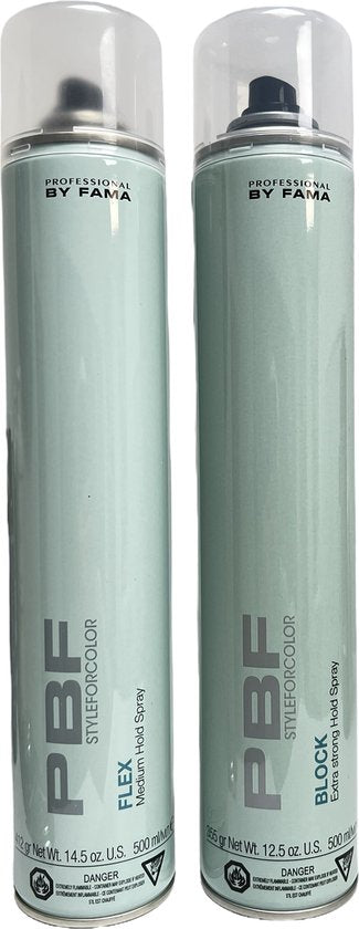 PBF by Fama Professional Medium Hold Haarlak 500 ml - afbeelding 2