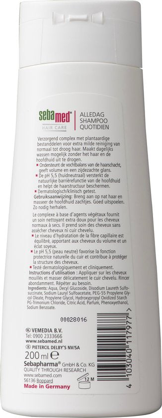 Sebamed Alledag Shampoo - 200 ml 6 pack - afbeelding 6