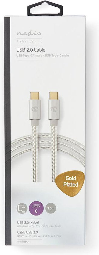 USB voor Synchroniseren, Opladen en AV-Ondersteuning | Verguld | USB C™ Male naar USB C™ Male | Voor Aansluiten van Smartphones en Mobiele Apparaten - afbeelding 33