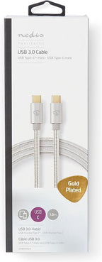 Nedis USB-kabel m 3.2 Gen 1 (3.1 Gen 1) USB C Aluminium - afbeelding 4