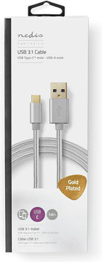 Nedis USB-C naar USB-A kabel - USB3.0 - tot / aluminium - meter - afbeelding 23