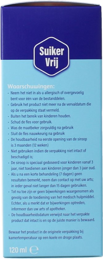 Dampo Kids Kindersiroop Alle hoest + Vrije luchtwegen - Voor droge, vastzittende hoest en keelpijn - Suikervrij - Medisch hulpmiddel - 120 ml - afbeelding 12