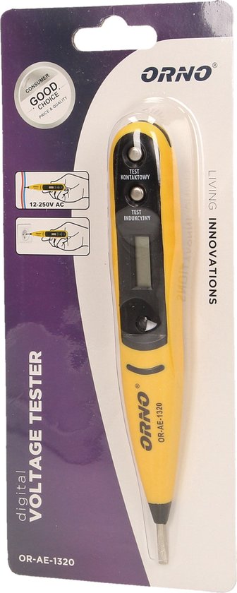 Orno - Spanningsmeter - 12-250V - LCD Display - Contact/Inductie - afbeelding 5