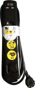Sencys Stekkerdoos - USB - 4-polig - 3m - afbeelding 1