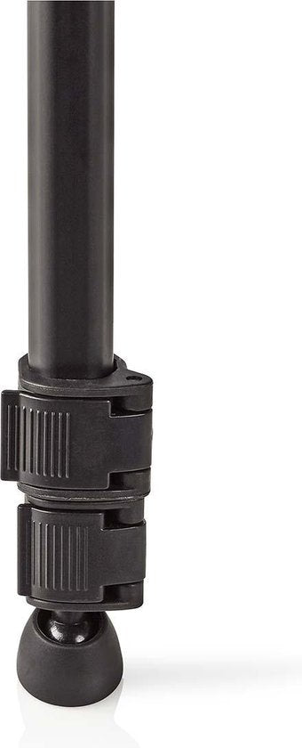 Nedis Statief - Maximaal draagvermogen: 3.0 kg - Minimale werkhoogte: 62.0 cm - Maximale werkhoogte: 158.5 cm - 3 Segmenten - Pan & Tilt - Inclusief reistas - Zelfnivellerende voeten - ABS / Aluminium - afbeelding 5