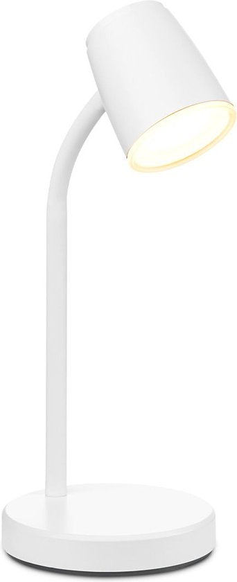 Home Sweet Home - Moderne Led Bureaulamp Elbo - verstelbare LED Leeslamp met schakelaar - Wit - 14/14/38cm - 4W 3000K 530lm dimbaar - geschikt voor - afbeelding 1