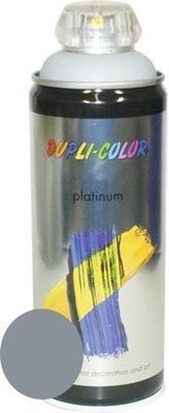 Dupli-Color platinum zijdemat lak RAL 7001 zilvergrijs - 400 ml. - afbeelding 2