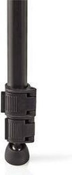 Nedis Statief - Maximaal draagvermogen: 3.0 kg - Minimale werkhoogte: 62.0 cm - Maximale werkhoogte: 158.5 cm - 3 Segmenten - Pan & Tilt - Inclusief reistas - Zelfnivellerende voeten - ABS / Aluminium - afbeelding 10