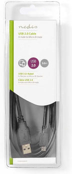 Nedis USB-kabel m USB A B Zwart - afbeelding 6