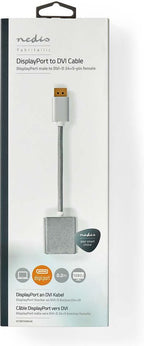 Nedis DisplayPort-Kabel - DisplayPort Male - DVI-D 24+1-Pins Female - 1080p - Verguld - 0.20 m - Rond - Gevlochten - Zilver - Cover Window Box - afbeelding 5