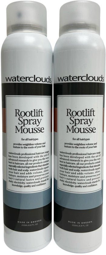 2 stuks Waterclouds Rootlift Spray Mousse á 200 ml - afbeelding 1