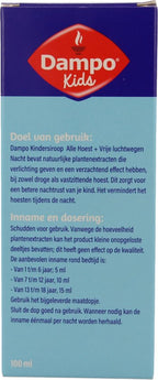 Dampo Kids Nacht Kindersiroop Alle Hoest + Vrije luchtwegen - Voor droge en vastzittende hoest 's nachts bij kinderen - Verlichting en verzachting bij het hoesten - Vanaf 1 jaar - Medisch hulpmiddel - 100 ml - afbeelding 12