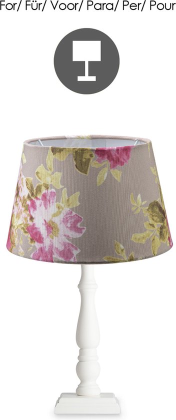 Home Sweet Home - Lampenkap Flowers - Bloemenmotief - E27 - afbeelding 11