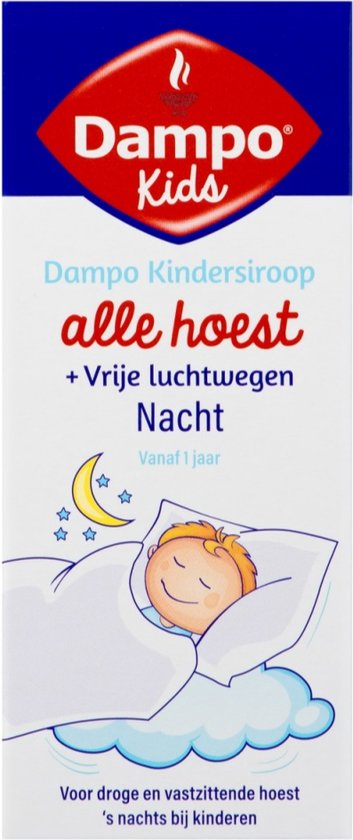 Dampo Kids Nacht Kindersiroop Alle Hoest + Vrije luchtwegen - Voor droge en vastzittende hoest 's nachts bij kinderen - Verlichting en verzachting bij het hoesten - Vanaf 1 jaar - Medisch hulpmiddel - 100 ml - afbeelding 15