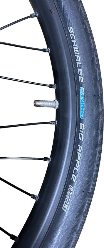 VanMoof origineel Voorwiel met Motor X2 (24 inch) matzwart met band /remschijf en vele extra's - afbeelding 4