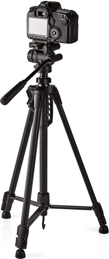 Statief - Maximaal draagvermogen: 2.5 kg - Minimale werkhoogte: 60.5 cm - Maximale werkhoogte: 147.5 cm - 3 Segmenten - Pan & Tilt - Inclusief reistas - Zelfnivellerende voeten - ABS / Aluminium - afbeelding 2
