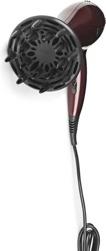Nedis Föhn - 2000 W - Concentrator / Verdeler - 3 Warmte Standen - 2 Snelheden - Oververhittingsbeveiliging - 1.80 m - Rood/Zwart - Kunststof - afbeelding 13