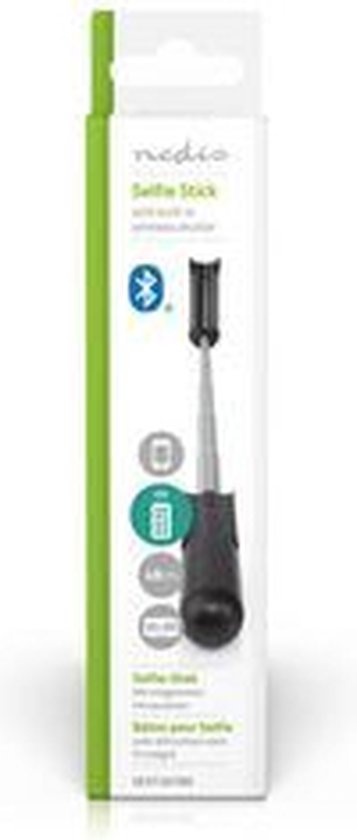 Nedis Bluetooth Selfie Stick - Maximale schermgrootte: 3.54 " - Gevouwen lengte: 15 cm - Uitgevouwen lengte: 48 cm - Maximaal draagvermogen: 400 g - Batterij Gevoed - afbeelding 16