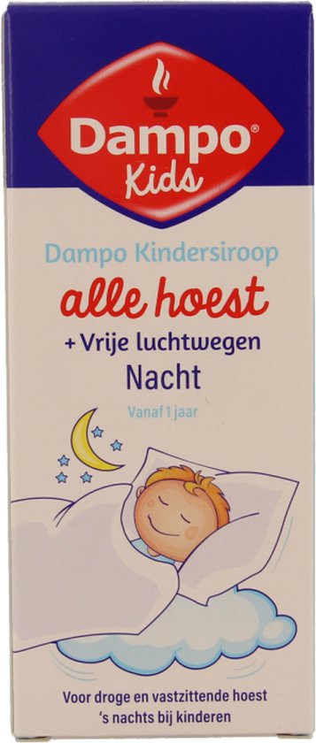 Dampo Kids Nacht Kindersiroop Alle Hoest + Vrije luchtwegen - Voor droge en vastzittende hoest 's nachts bij kinderen - Verlichting en verzachting bij het hoesten - Vanaf 1 jaar - Medisch hulpmiddel - 100 ml - afbeelding 14