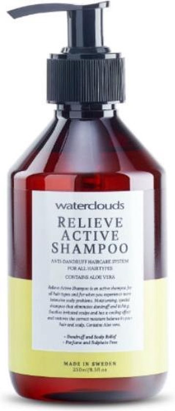 Waterclouds Relieve Active Climbazole Shampoo - 250 ml- Normale shampoo - Voor Alle haartypes - - afbeelding 1